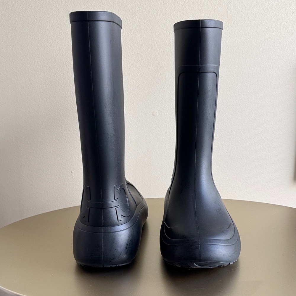 Salvatore Ferragamo Black Winter & Rain Boots